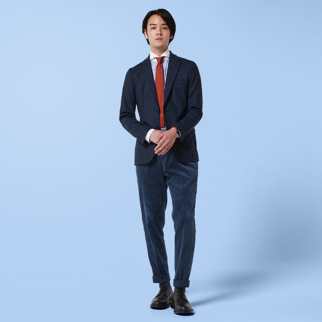 コーデュロイをつかった秋冬ビジネスカジュアル