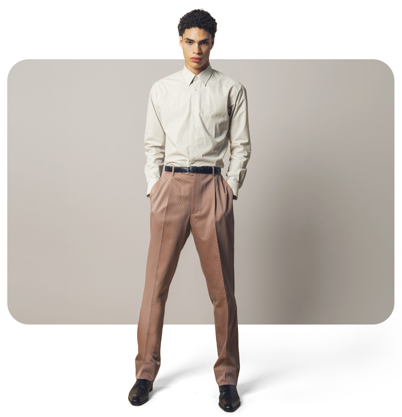 オーダーシャツのコーディネート