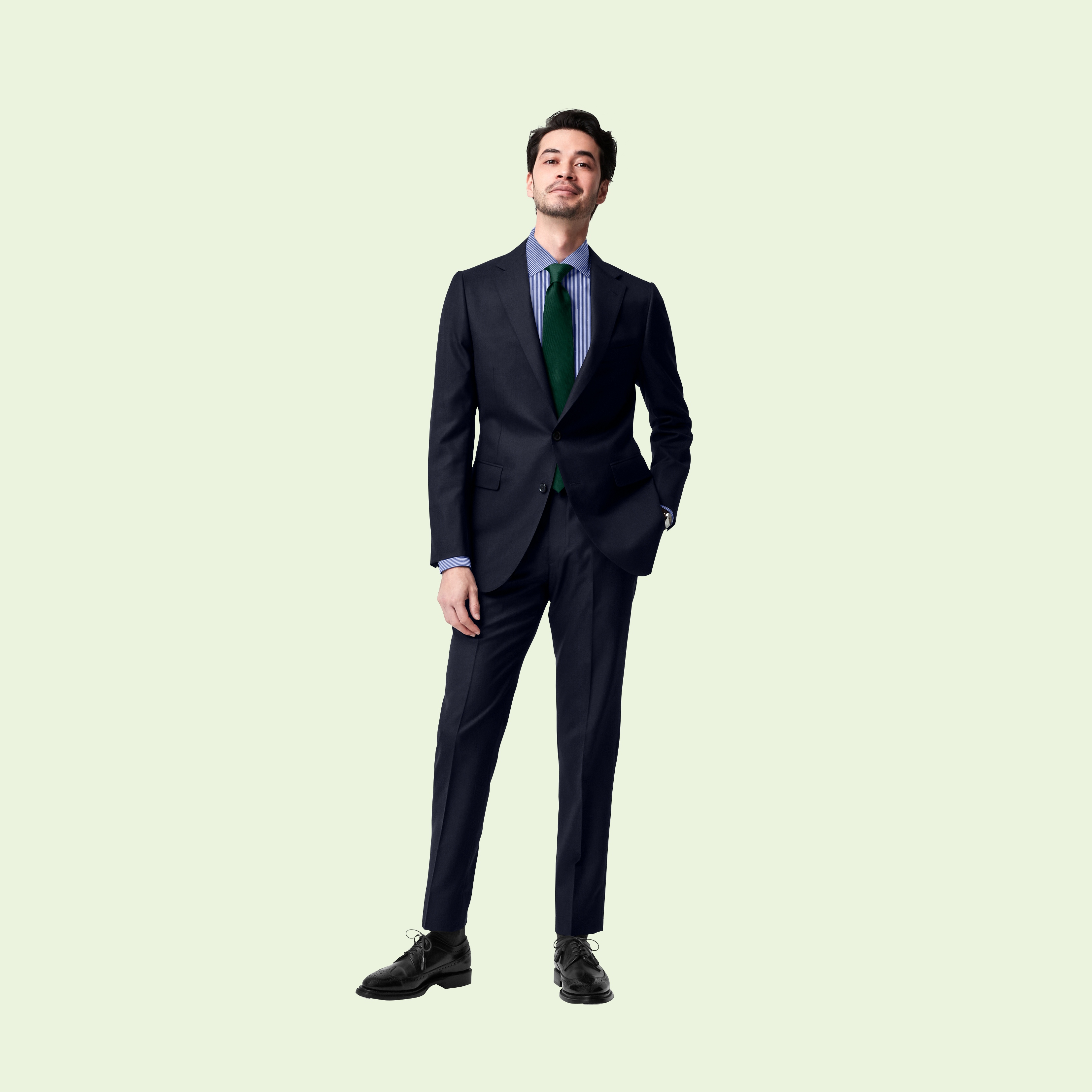 ※専用ページになります※ファブリックアソートandファブリックおまとめ AUTHENTICを使った爽やかなスーツスタイル | オーダースーツのFABRIC TOKYO