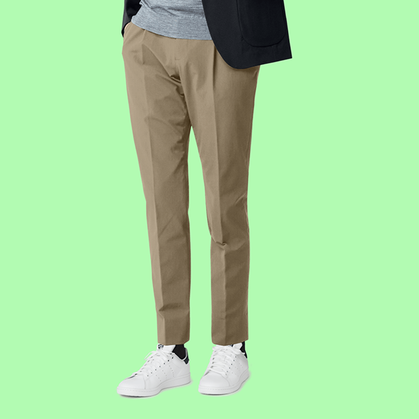 CHINOS-COLOR WOOL ライトベージュツイルチノ