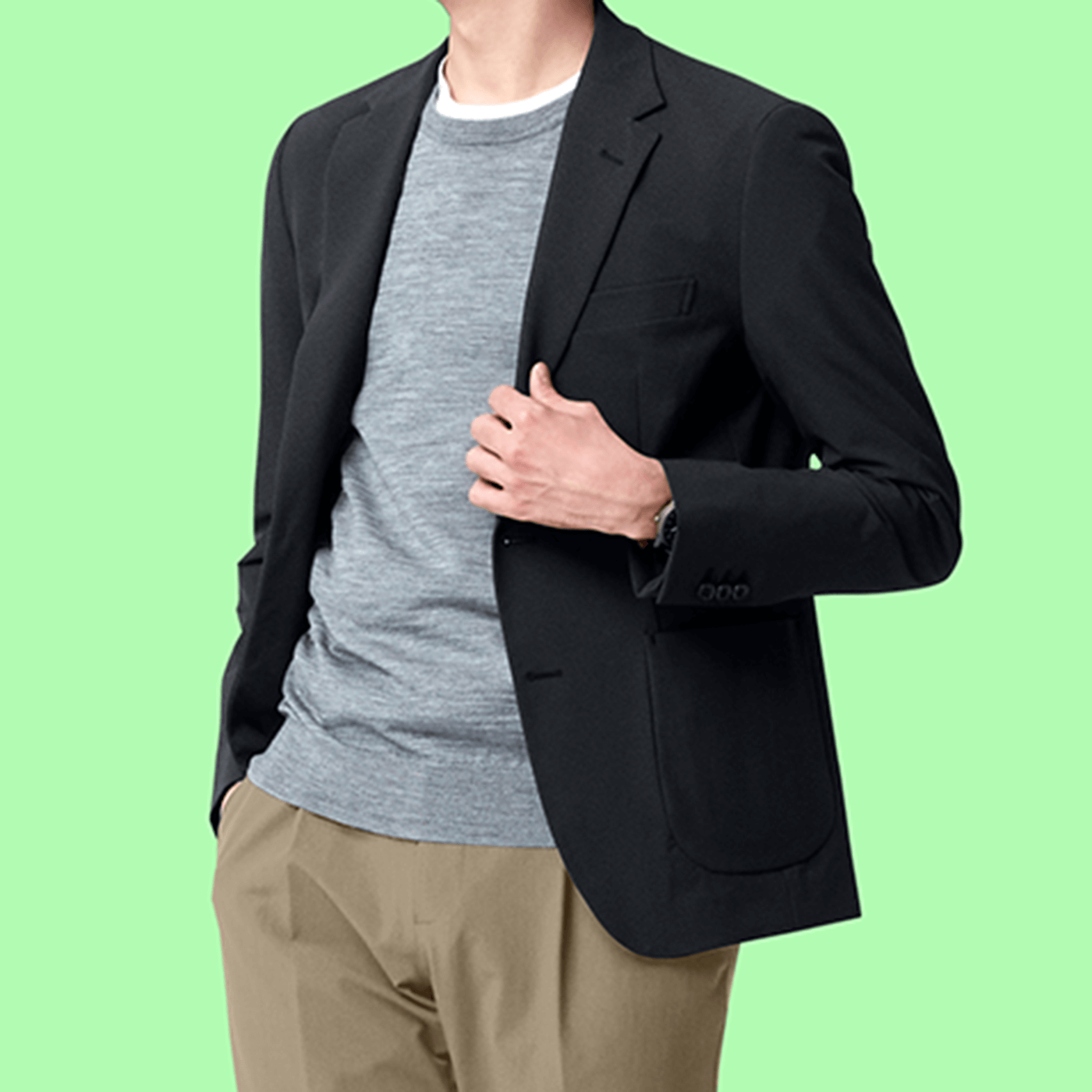 FABRIC TOKYO JOB KNIT WASHABLE CREWNECK