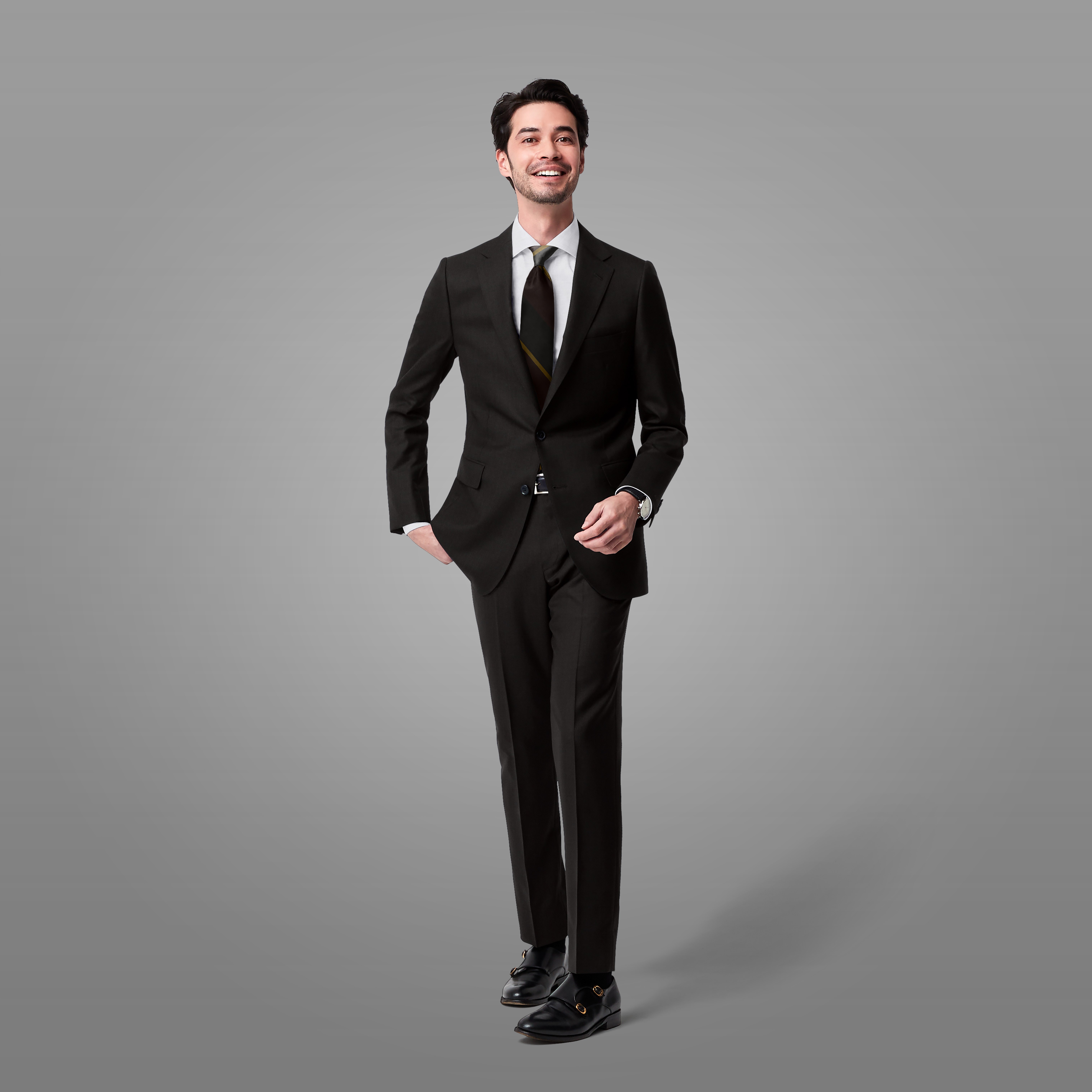 STUDIOUS ブラウン ビジネススーツ 2014年秋冬スタイルガイド20 No.4 スーツ | GQ JAPAN