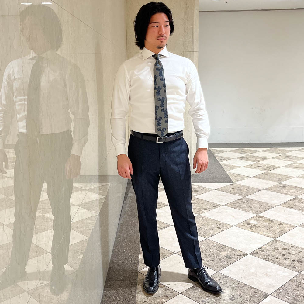 【STAFFコーデ】柔らかな艶があるシャツスタイル