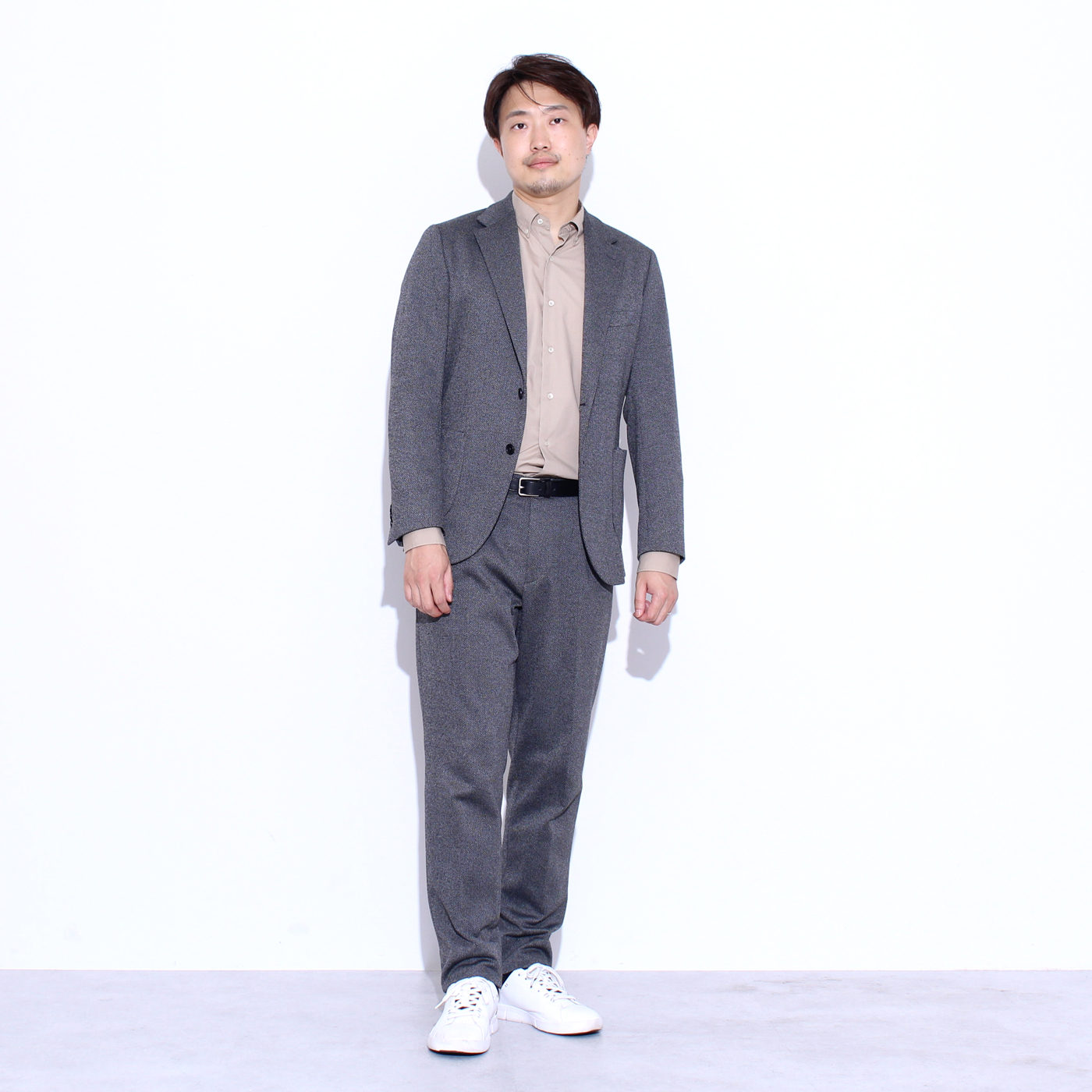 COLOR COTTON POPLIN ベージュ無地シャツ | FABRIC TOKYO