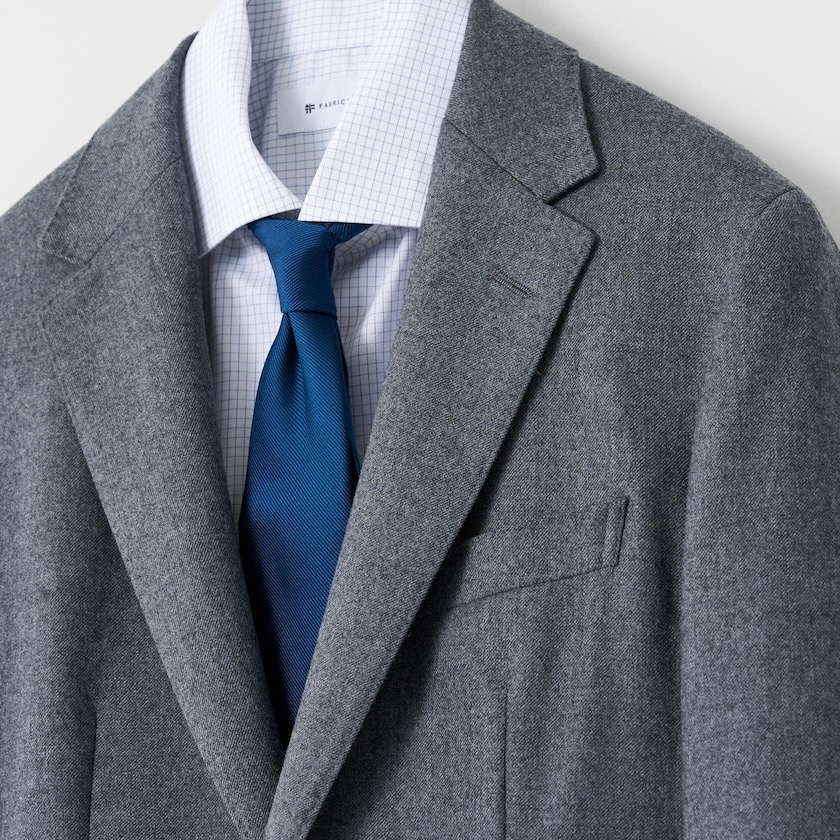 グレーのフランネルジャケットを使ったコーデ | オーダースーツの