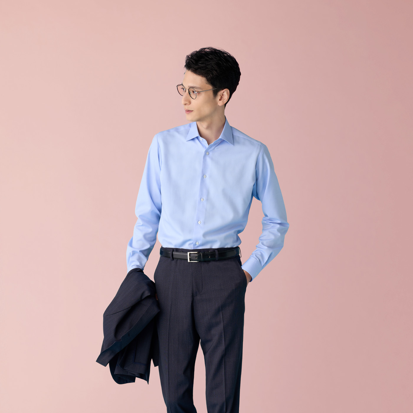 清涼感抜群、夏のスーツ見えセットアップスタイル | オーダースーツの