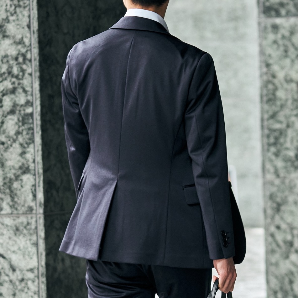 ✨美品✨FABRIC TOKYO TECH TWEED JERSEYスーツ tech-tweed-jersey-brown-navy-