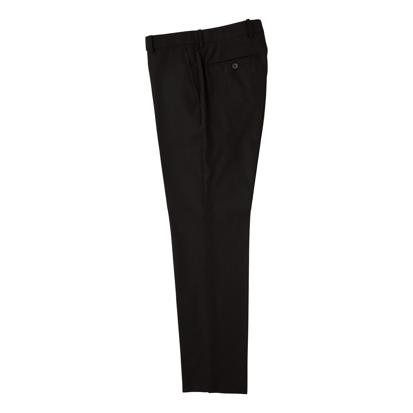 KUZURI SILK WOOL ダークネイビーシャークスキンスラックス