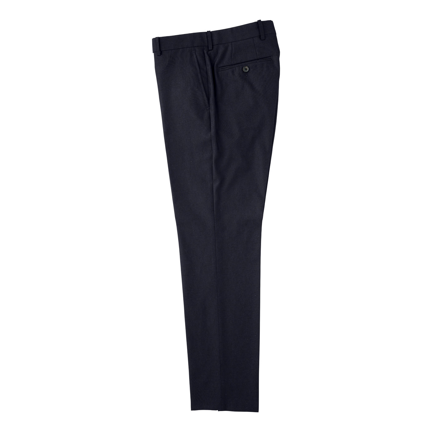 STRETCH LINEN LIKE ネイビーホップサックビジネスカジュアル