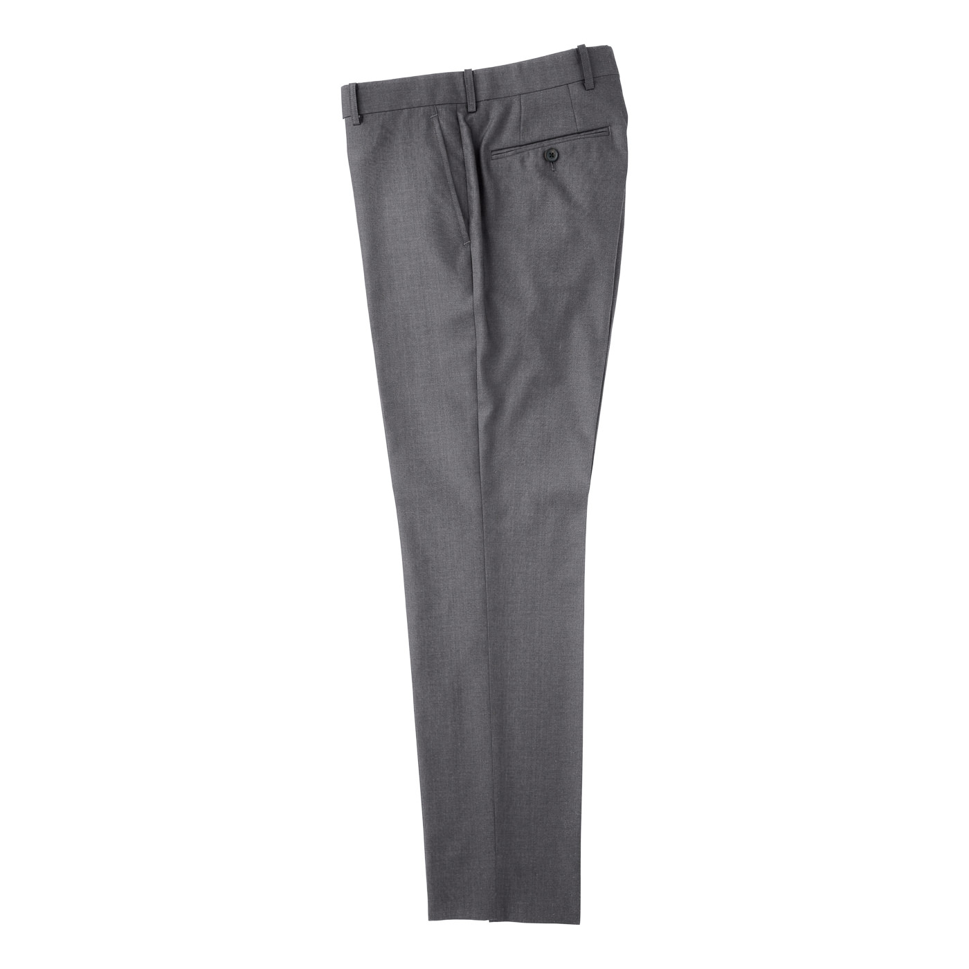 WASHABLE WOOL STRETCH ライトグレーツイルビジネスカジュアル