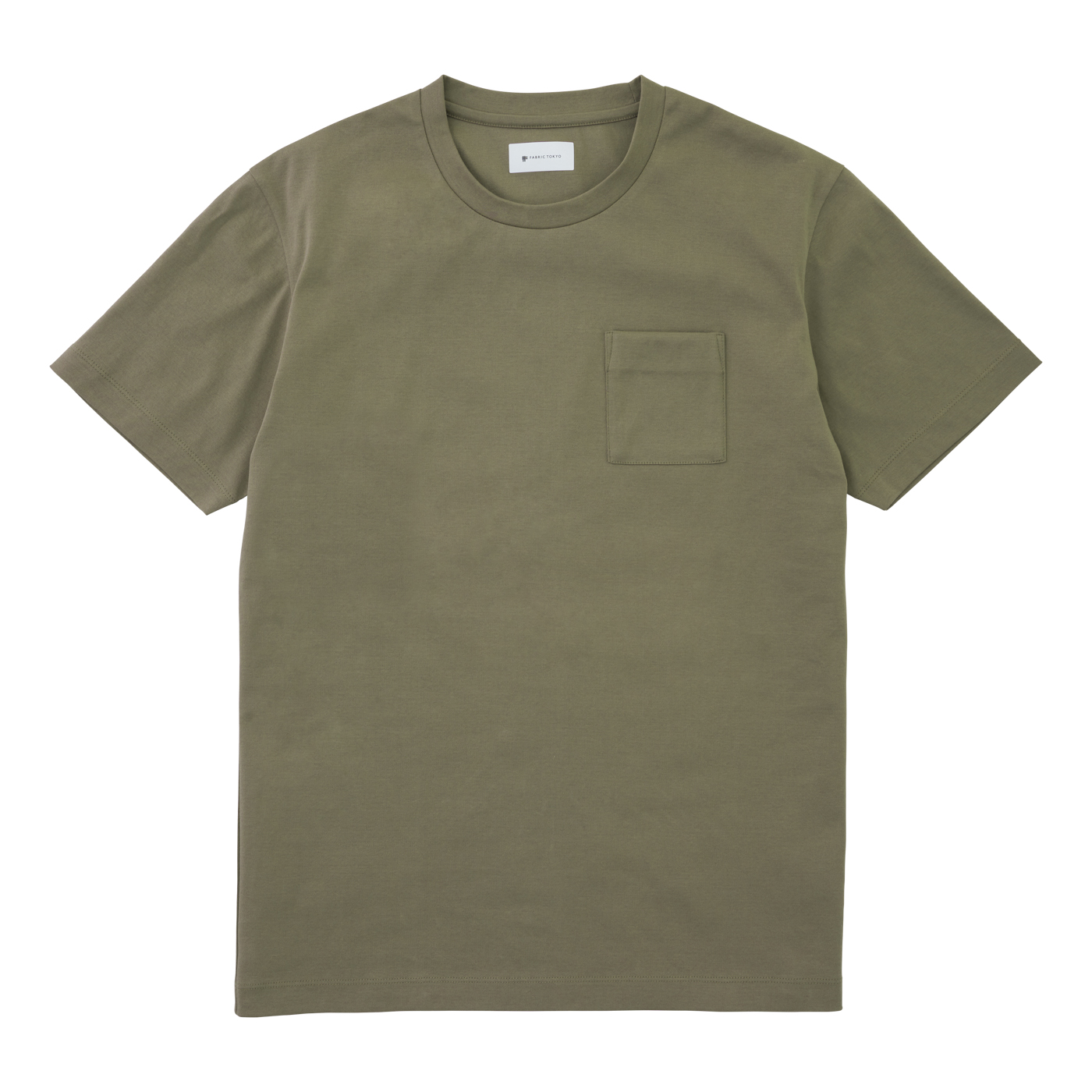 JOB T LITE ~汗染み知らずできれいが続く~ カーキ L-Regular | FABRIC