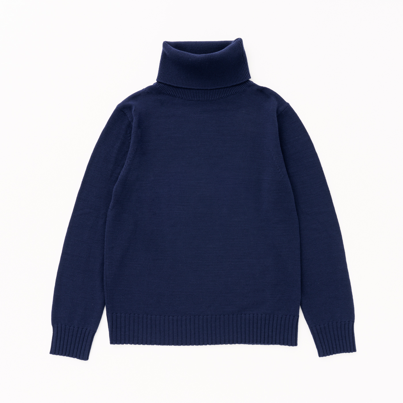 FABRIC TOKYO JOB KNIT WARM タートルネック ネイビー S | FABRIC TOKYO