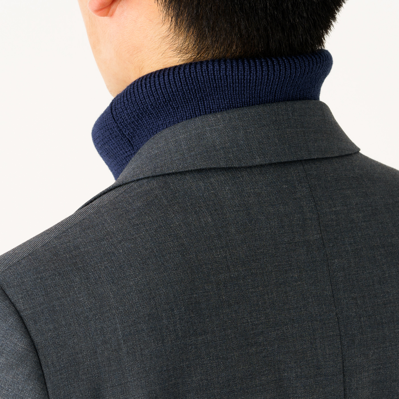 FABRIC TOKYO JOB KNIT WARM タートルネック ネイビー S | FABRIC TOKYO