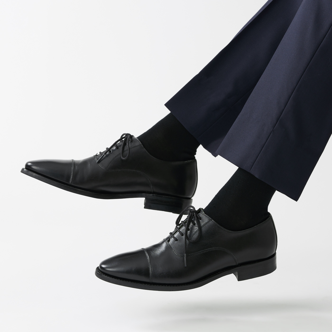 ALL SEASON MERINO WOOL SOCKS ブラック 無地 27-29cm | FABRIC