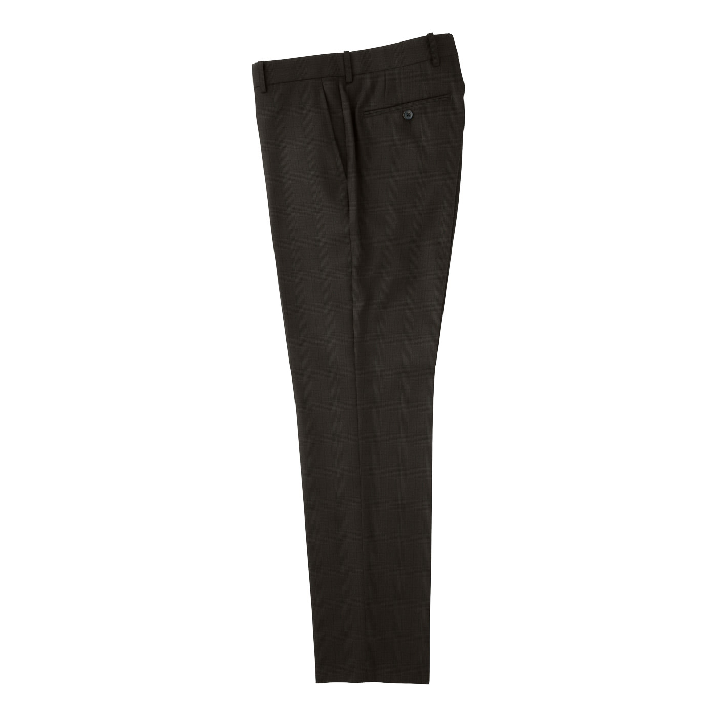 COOLMAX WOOL グレーグレンチェックスラックス | FABRIC TOKYO