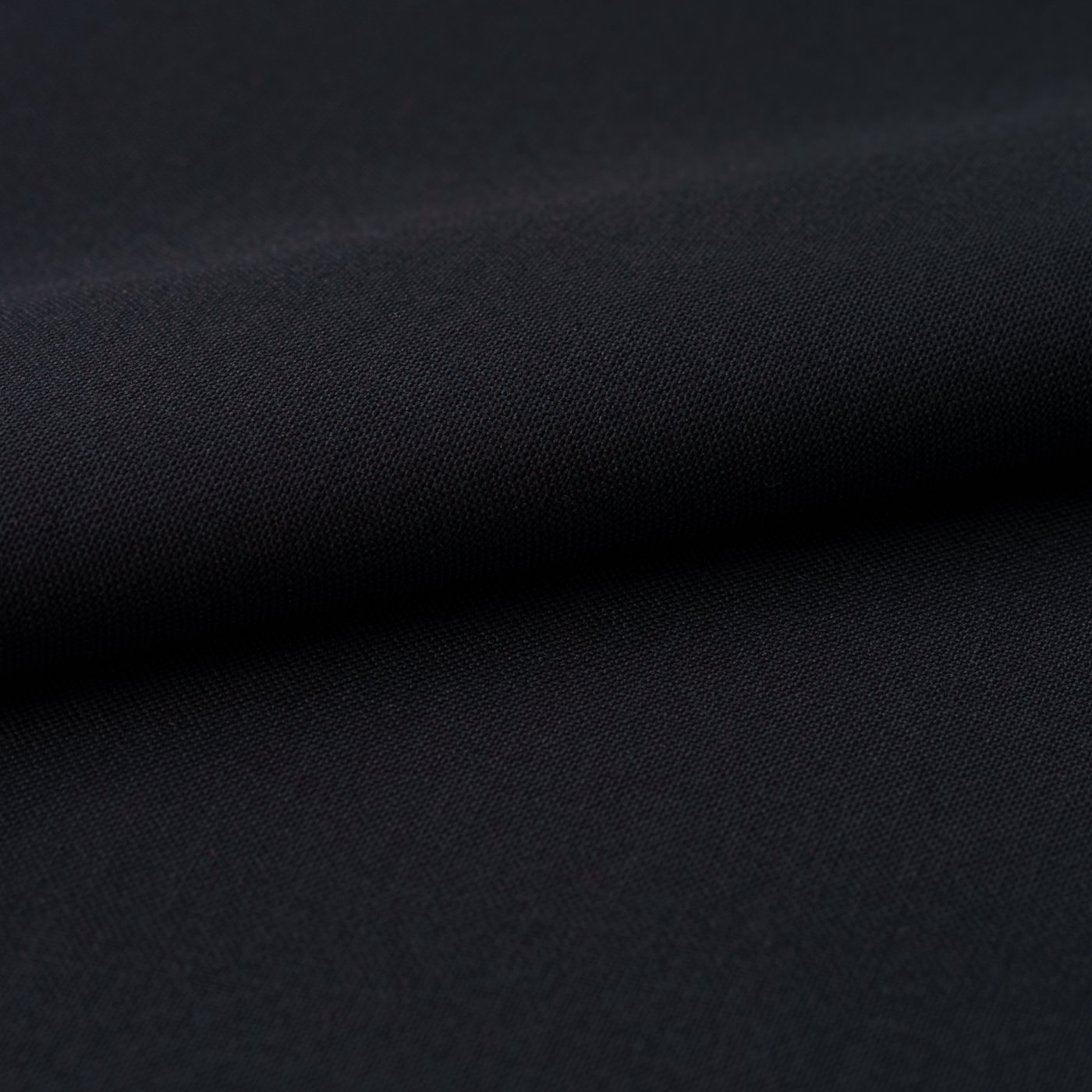 COOLMAX WOOL ダークネイビー平織り無地スラックス | FABRIC TOKYO