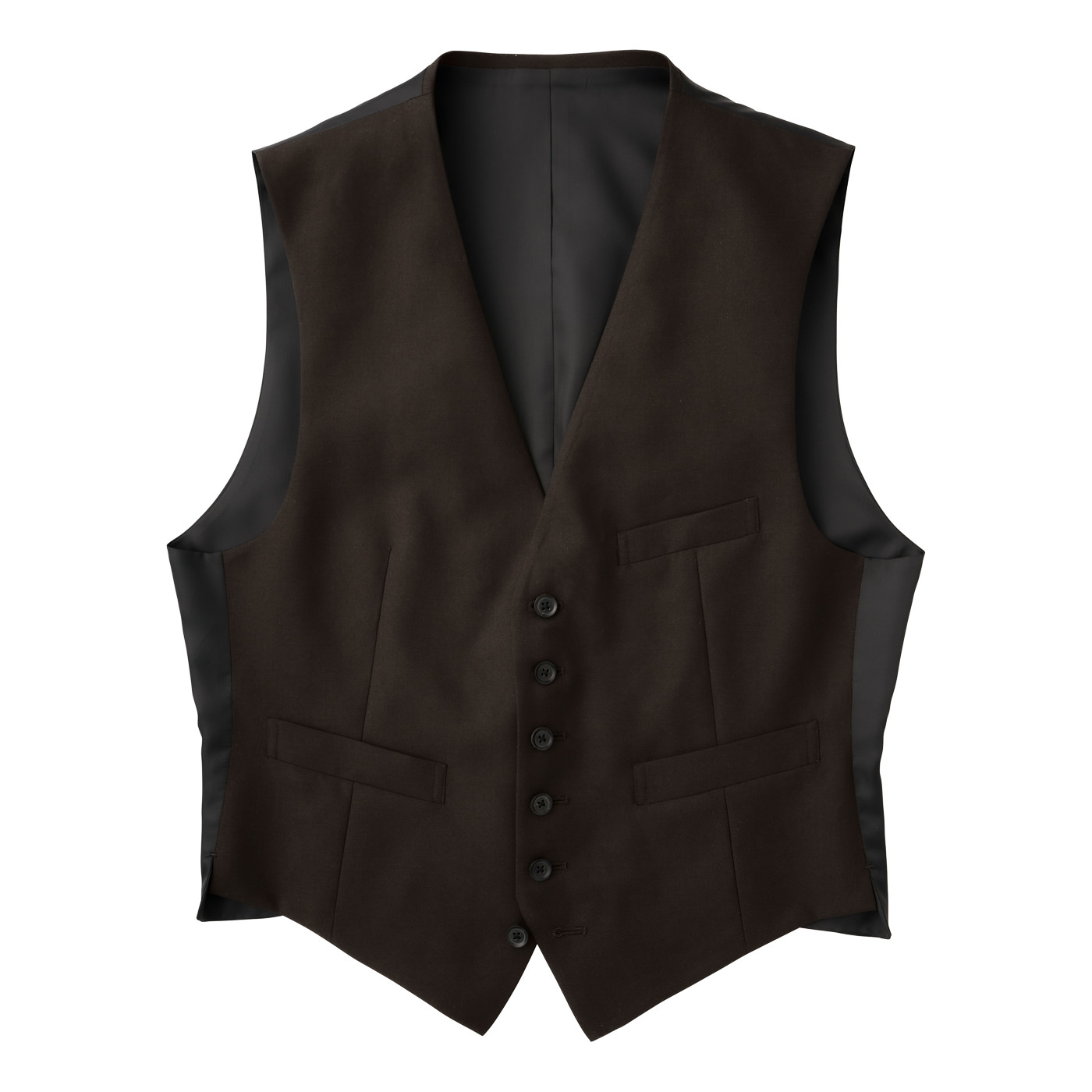 ERMENEGILDO ZEGNA PREMIUM WOOL ブラウンツイルスリーピーススーツ 
