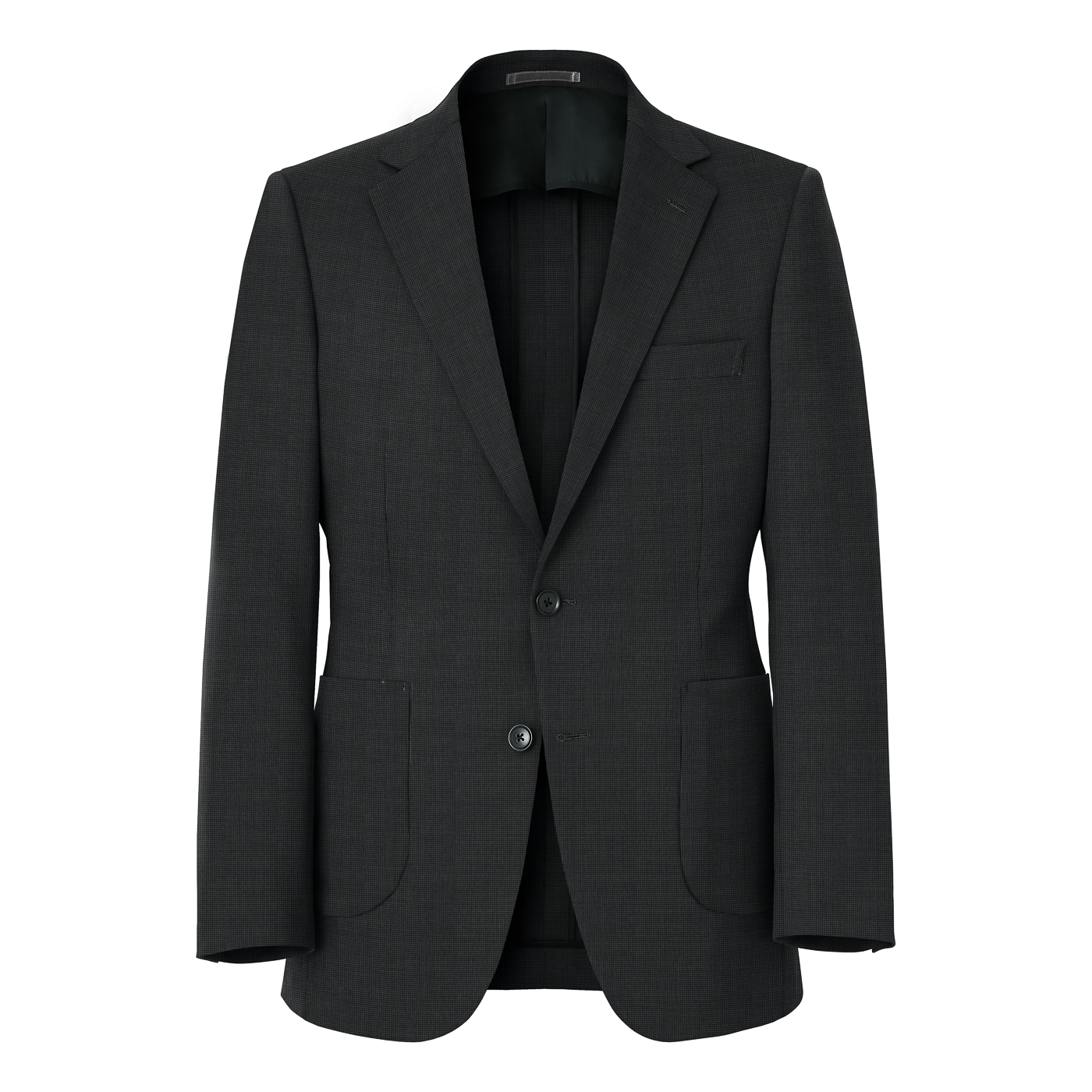 ENTRY TECH WOOL チャコールグレー千鳥ビジネスカジュアル