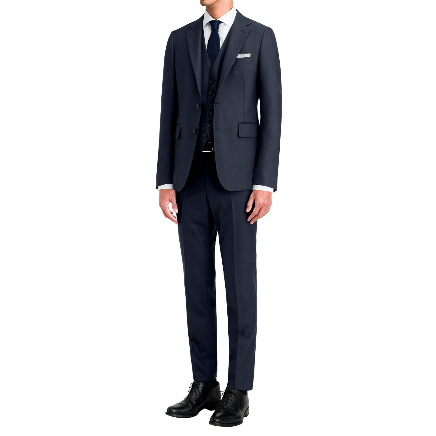 美品)3Pスリーピース スーツ ネイビー JOHN PEARSE comfort】【春夏】スリーピーススーツ/ネイビー