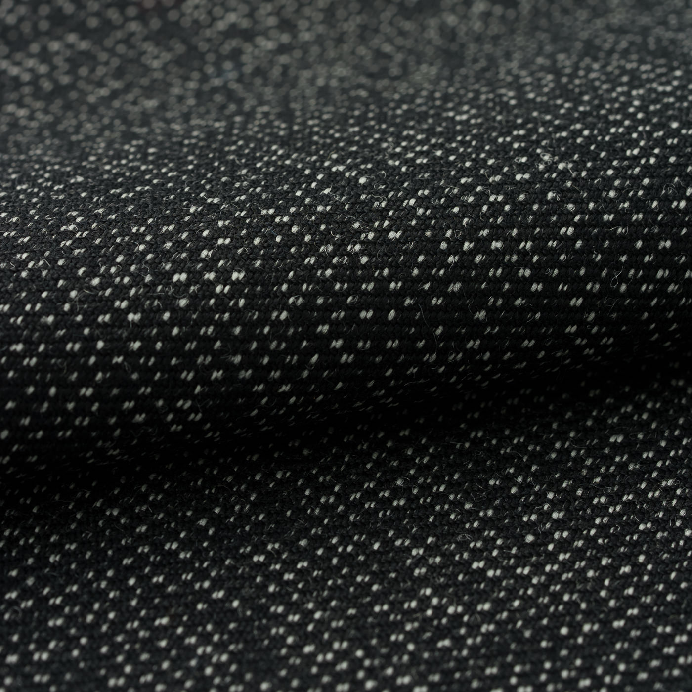 SHETLAND WOOL TWEED by BISHU チャコールグレーピンヘッド