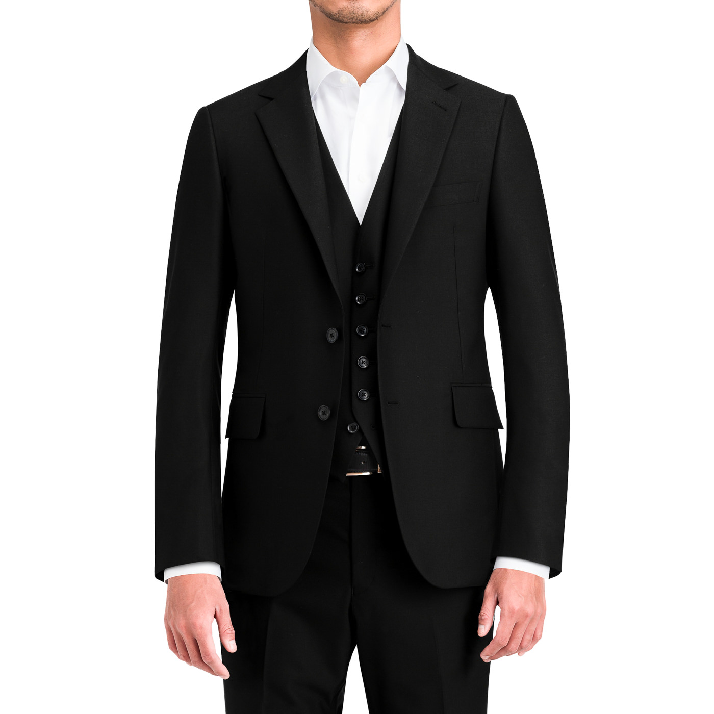 FRATELLI TALLIA DI DELFINO PREMIUM WOOL ブラックサテン