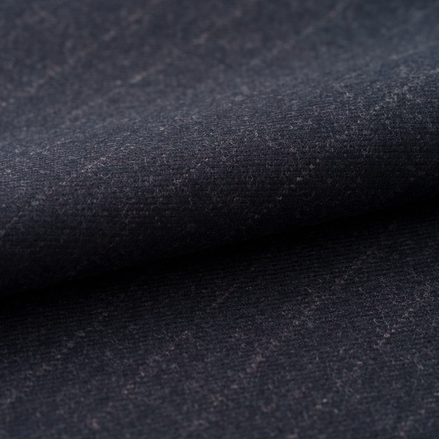 STRETCH FLANNEL by BISHU グレーネイビーフランネルスラックス