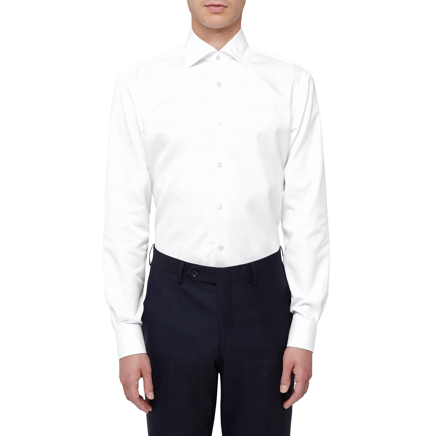 限定品 MHL DAVID&JOHN ANDERSON シーアイランドコットン DAVID AND JOHN ANDERSON SEA ISLAND COTTON ホワイトツイル