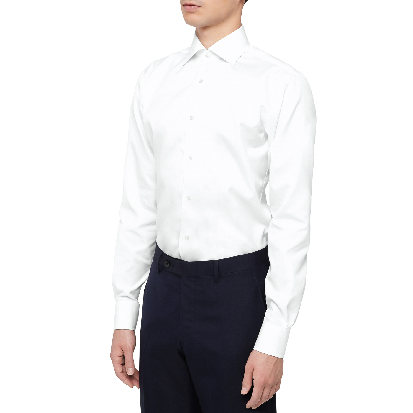 THOMAS MASON GOLD LINE PREMIUM COTTON ホワイトツイルシャツ