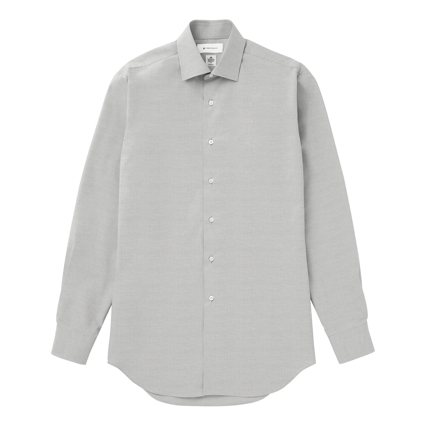 THOMAS MASON SILVER LINE PREMIUM COTTON グレーピンオックスフォード 