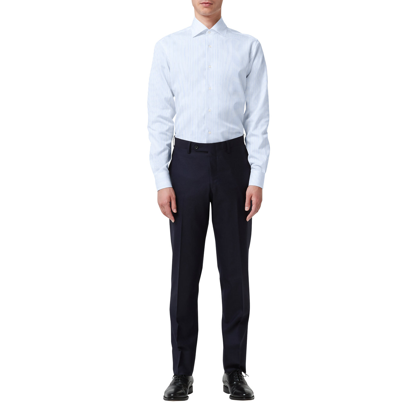 COOLMAX AIR STRETCH サックスピンストライプシャツ | FABRIC TOKYO COOLMAX AIR STRETCH サックスピンストライプシャツ | FABRIC TOKYO