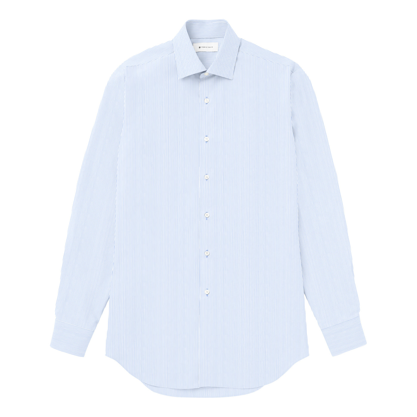 COOLMAX AIR STRETCH サックスピンストライプシャツ | FABRIC TOKYO COOLMAX AIR STRETCH サックスピンストライプシャツ | FABRIC TOKYO