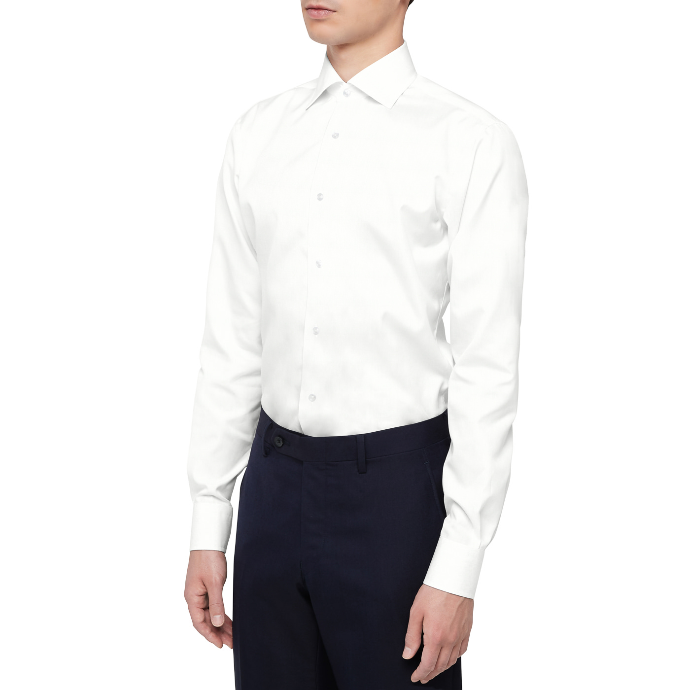 COOLMAX LINEN ホワイトハケメシャツ | FABRIC TOKYO