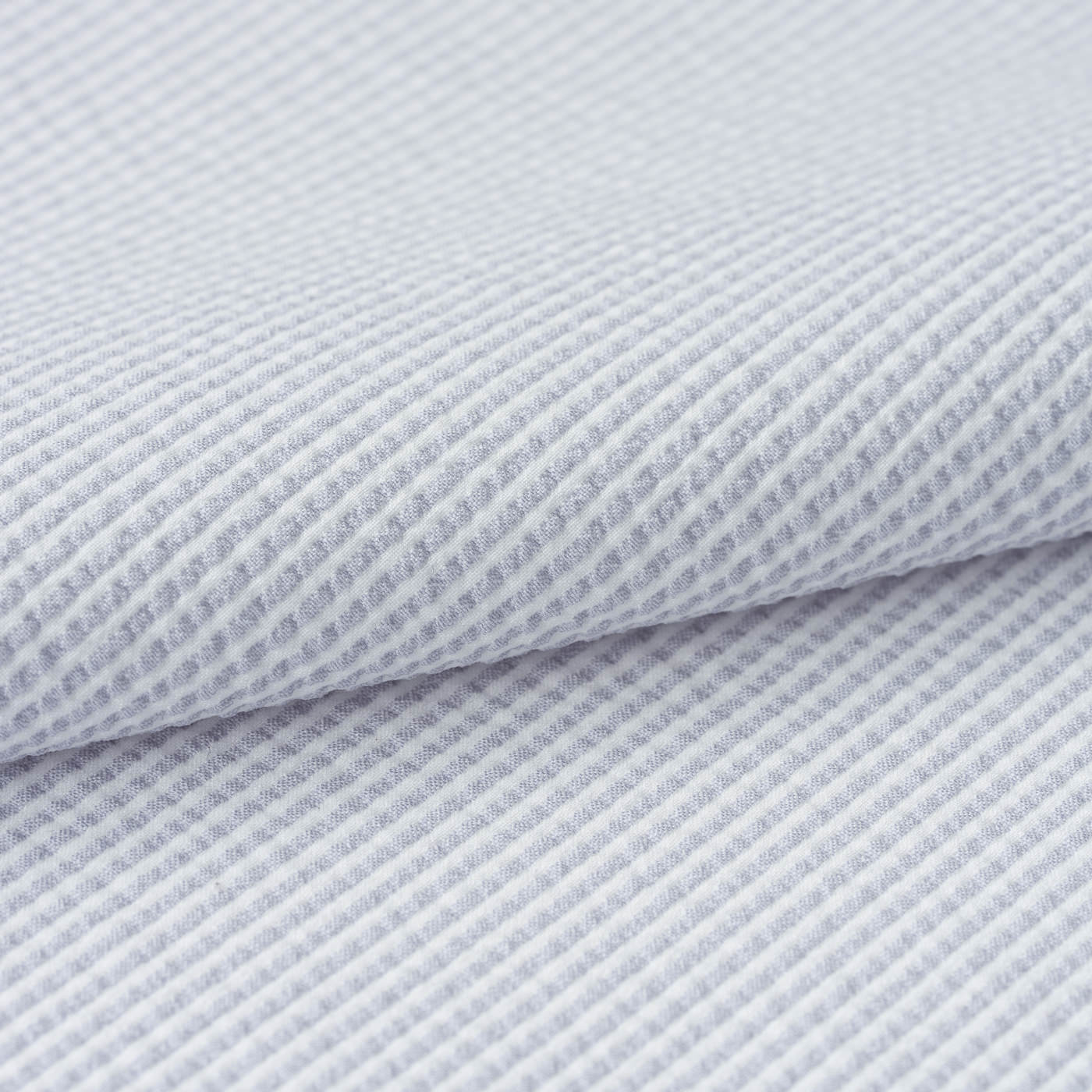 COOLMAX STRETCH SEERSUCKER ホワイトストライプカジュアル半袖
