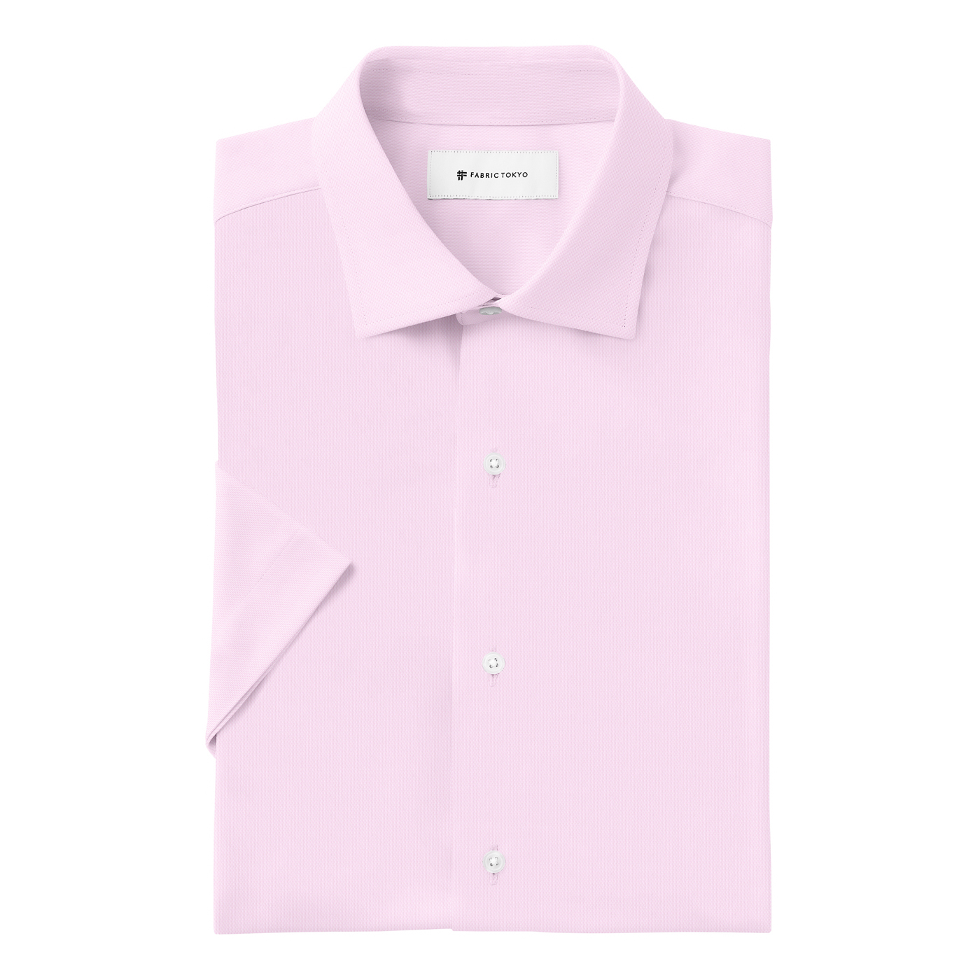 NON IRON QUICK DRY JERSEY ベージュピンストライプ半袖シャツ