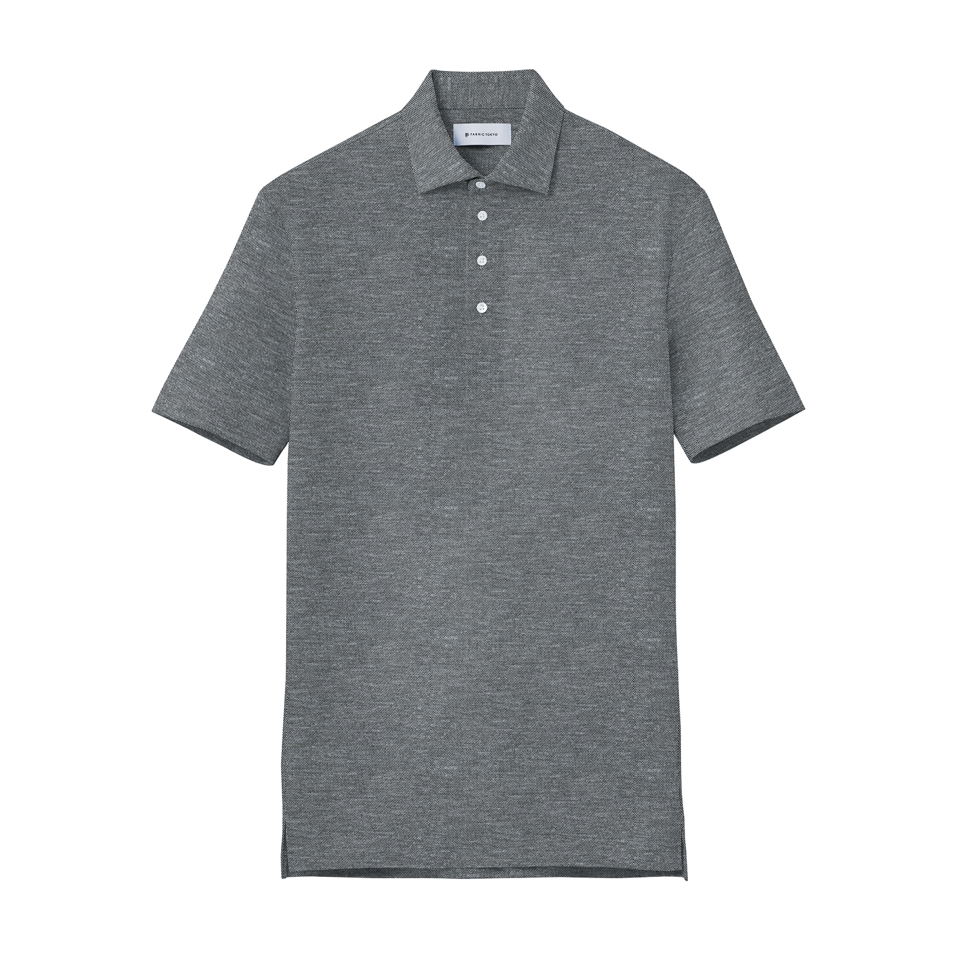 COOLMAX POLO グレーベージュハニカムニットポロシャツ（半袖