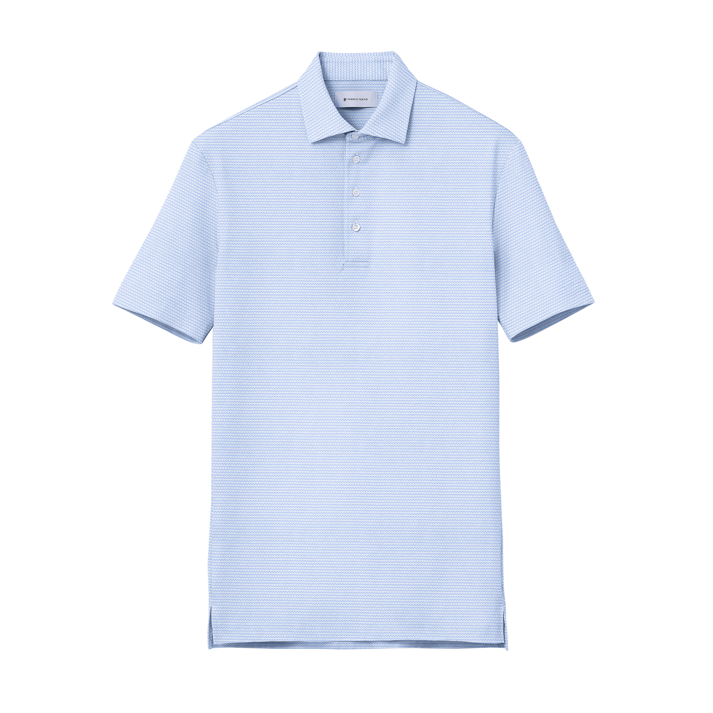 COOLMAX POLO サックスハニカムニットポロシャツ（半袖） | FABRIC TOKYO