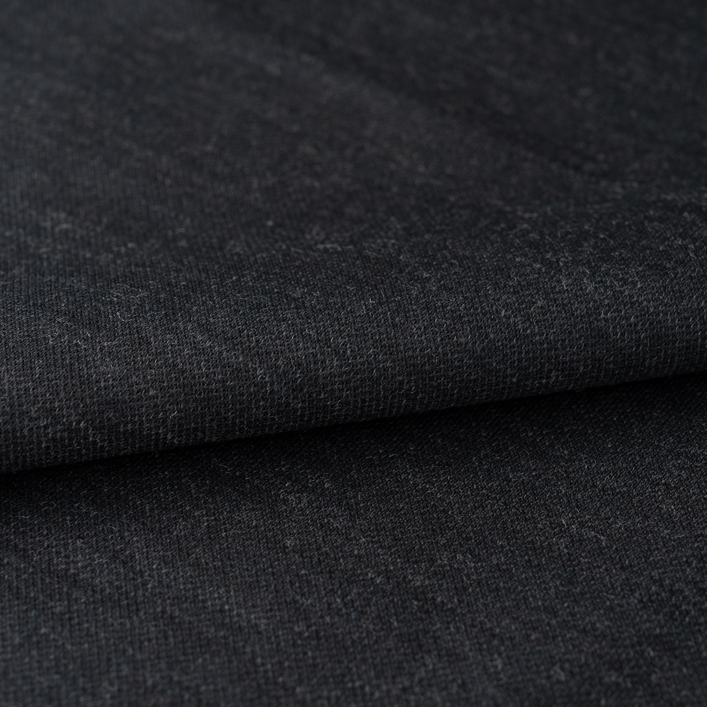 PREMIER JERSEY WOOL チャコールグレー無地ビジネスカジュアル