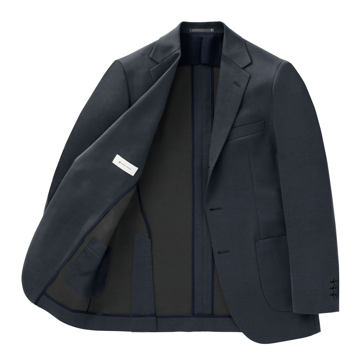 THOM BROWNE ネイビー ダブルブレストピーコート