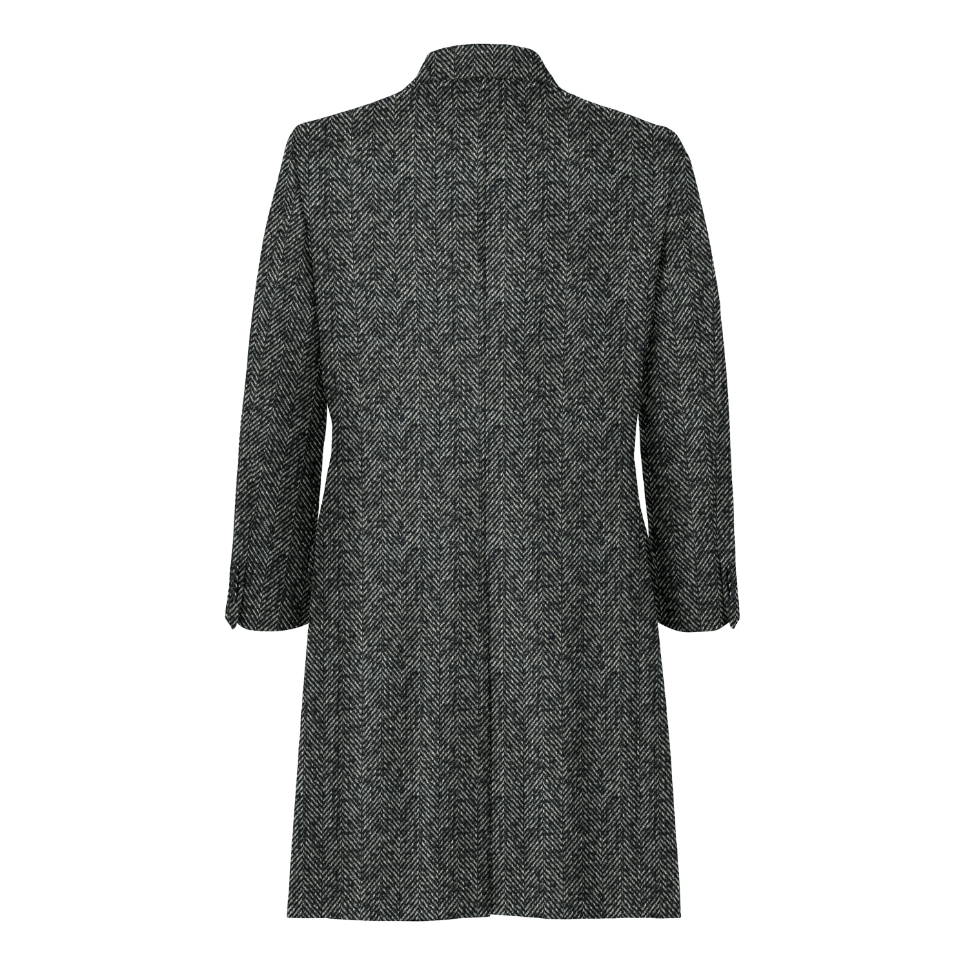 ABRAHAM MOON HERITAGE TWEED グレーワイドヘリンボーンチェスター  