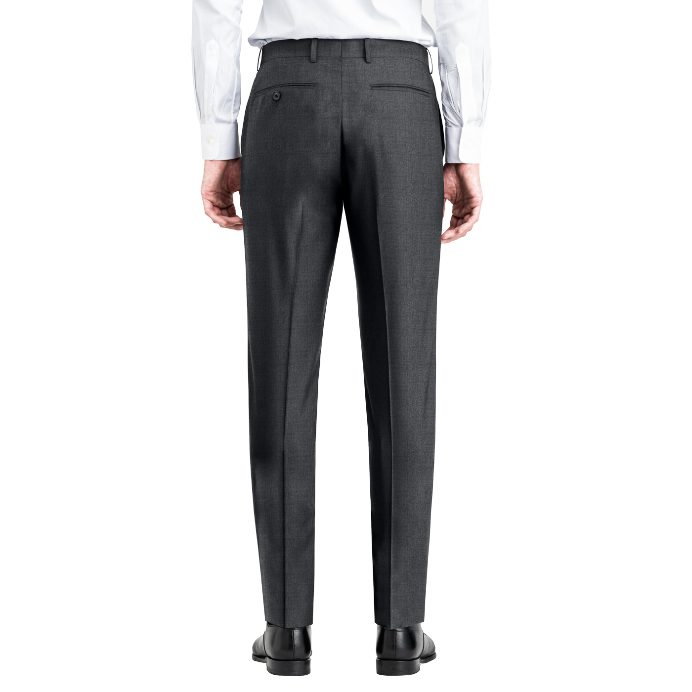 WASHABLE WOOL STRETCH グレーツイルビジネスカジュアル