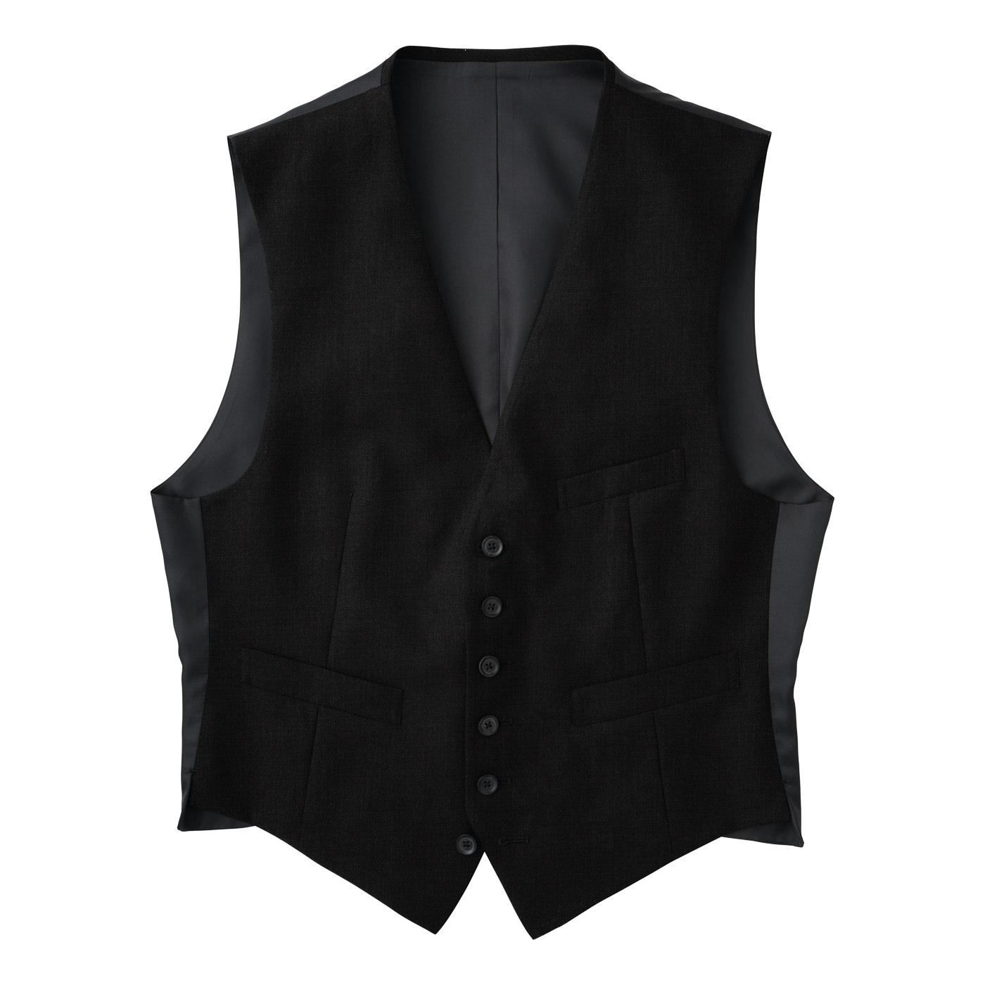 220○ Leilian ダークブラウン ストライプ ベスト AUTHENTIC ダークネイビー無地ベスト | FABRIC TOKYO