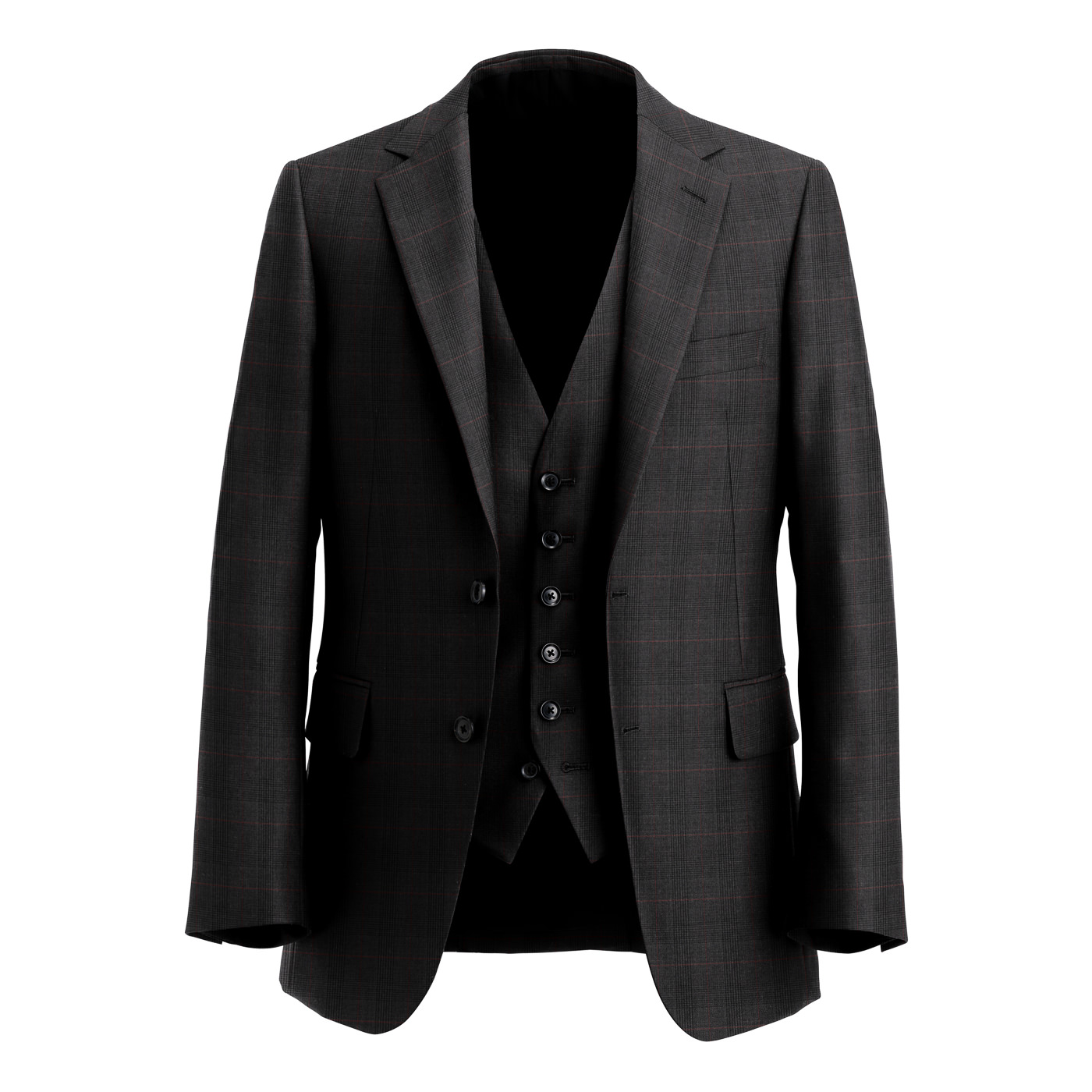 美品✨GARNIER 3ピースペンチェックセットアップスーツ2019年黒