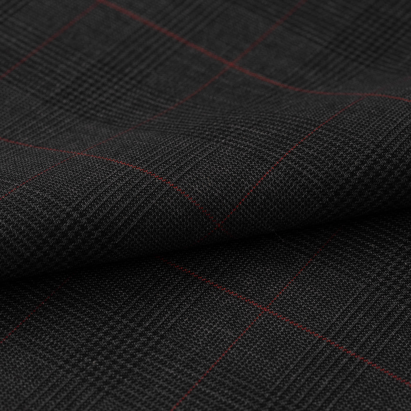 FLX WOOL チャコールグレーグレンチェックオーバーペーン