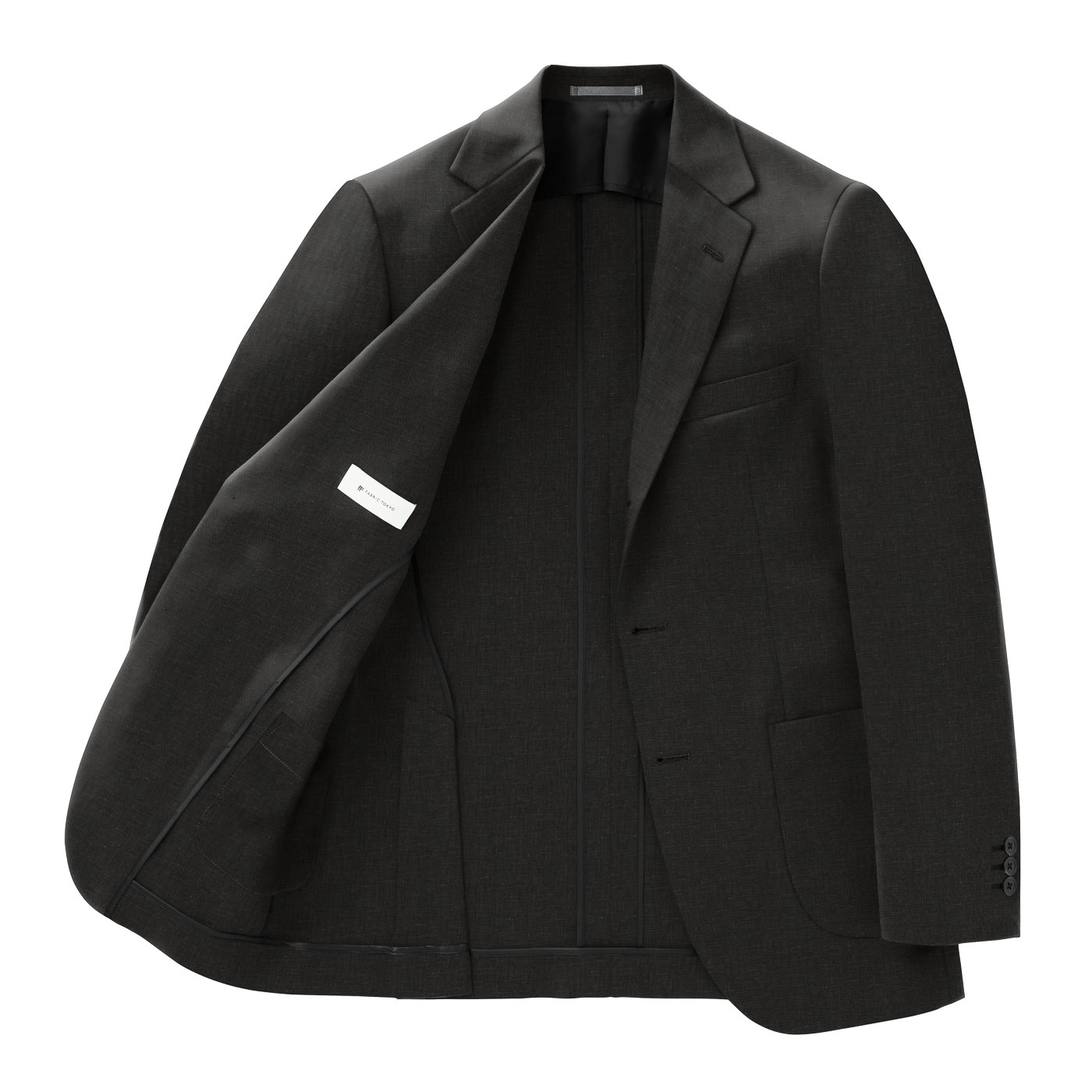 french-linen-black-plain-