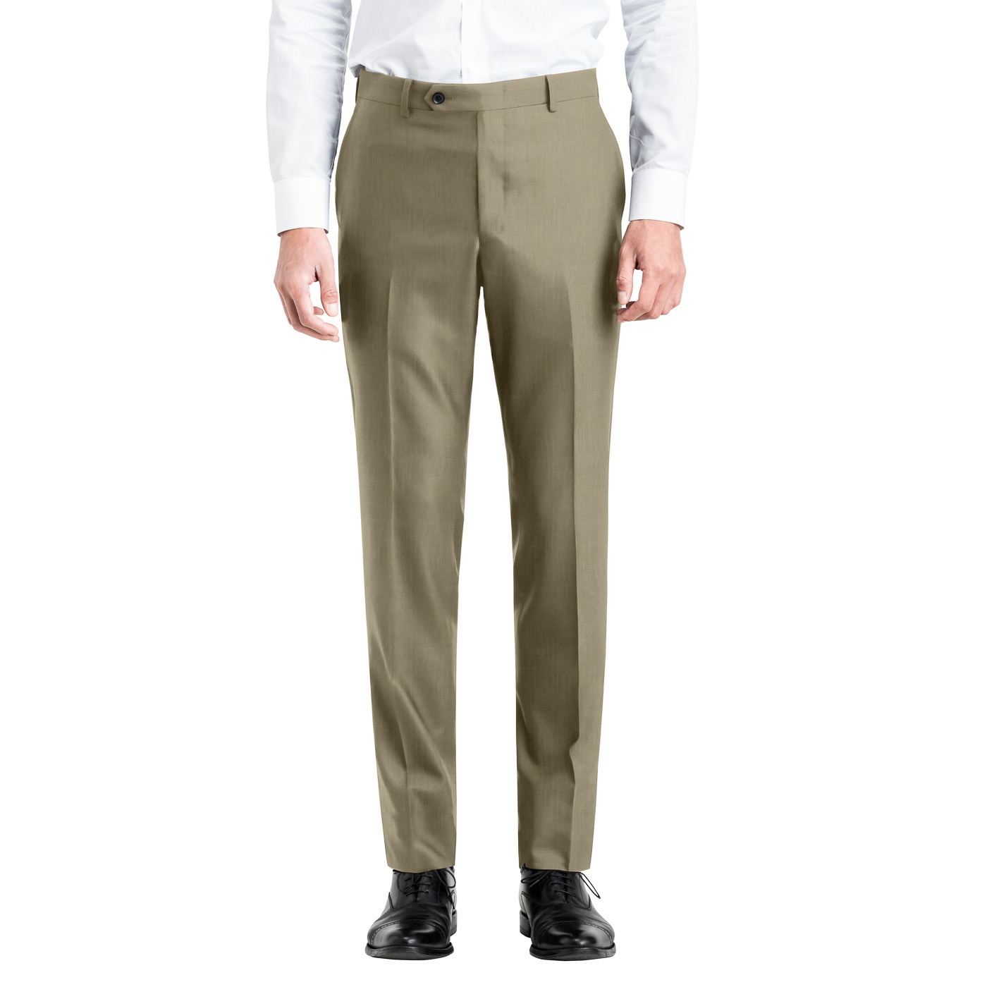 Spence Bryson SAVILE ROW スラックス 36 SPENCE BRYSON PREMIUM LINEN ベージュ平織り無地スラックス