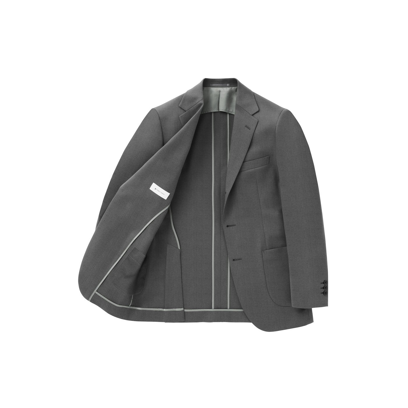 ARBRE (アルブル)　『pique 3B jacket』　美品 STRETCH LINEN LIKE ベージュホップサックビジネスカジュアル