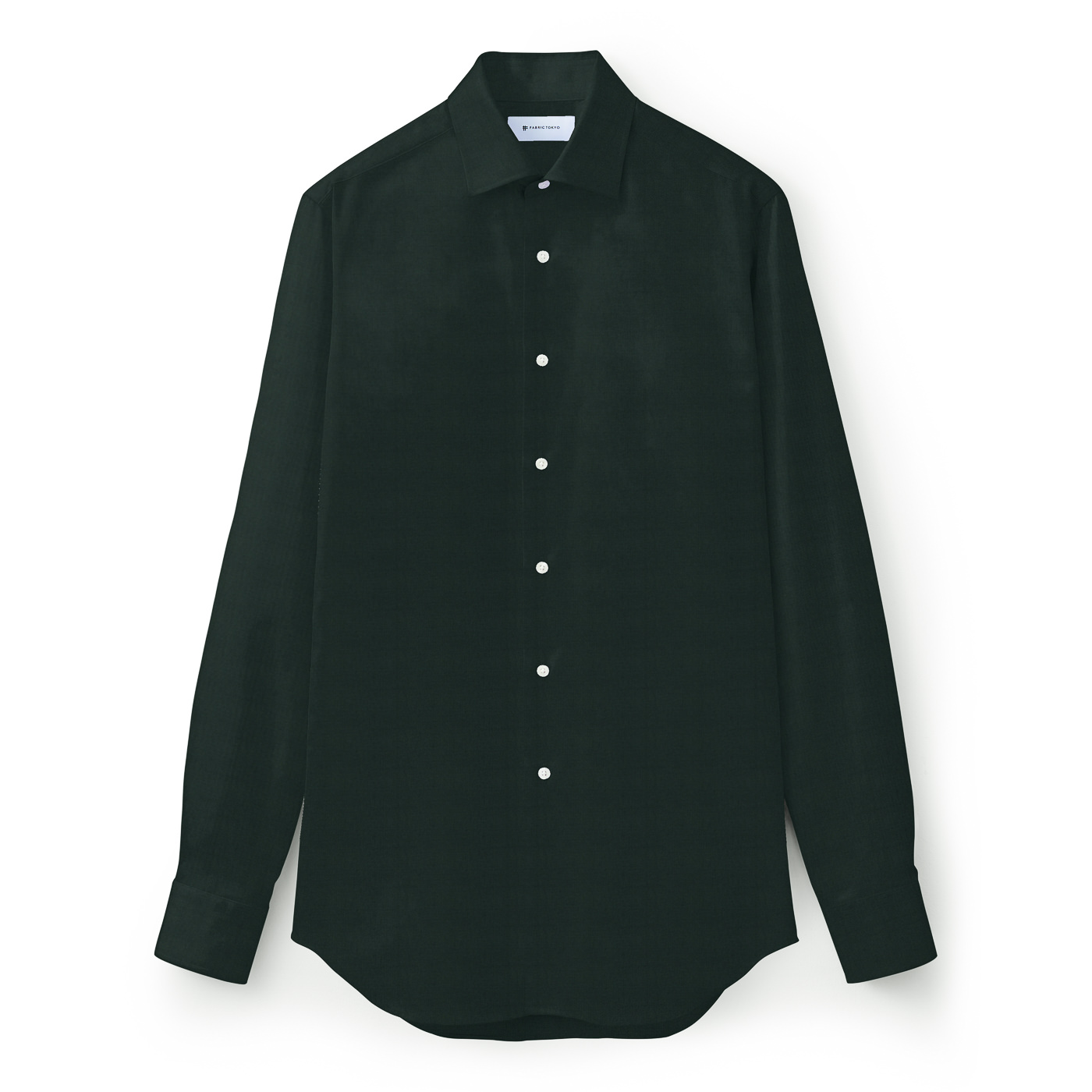 ナイロンdrow fitシャツ　ダークグリーン　Ｌ　新品 SEVEN BY SEVEN(セブンバイセブン)｜【MEN】フラットカラー