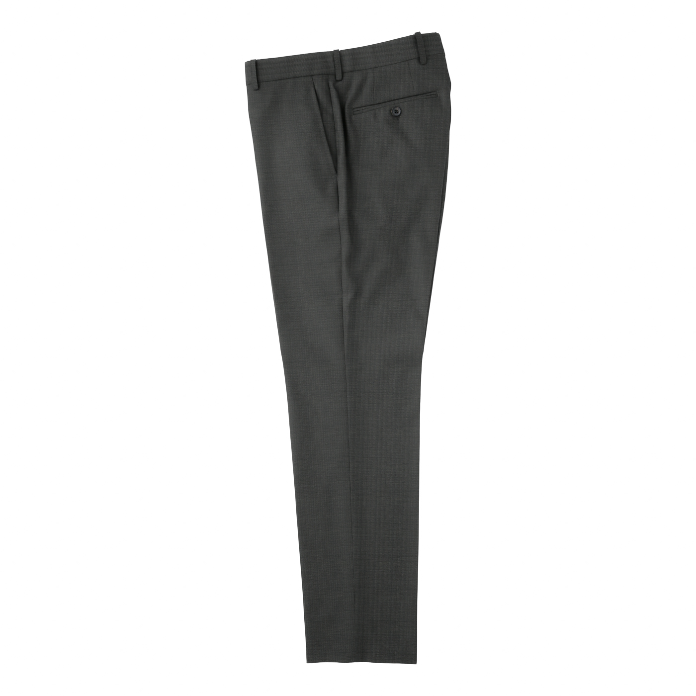 STRETCH LINEN LIKE ネイビーホップサックビジネスカジュアル