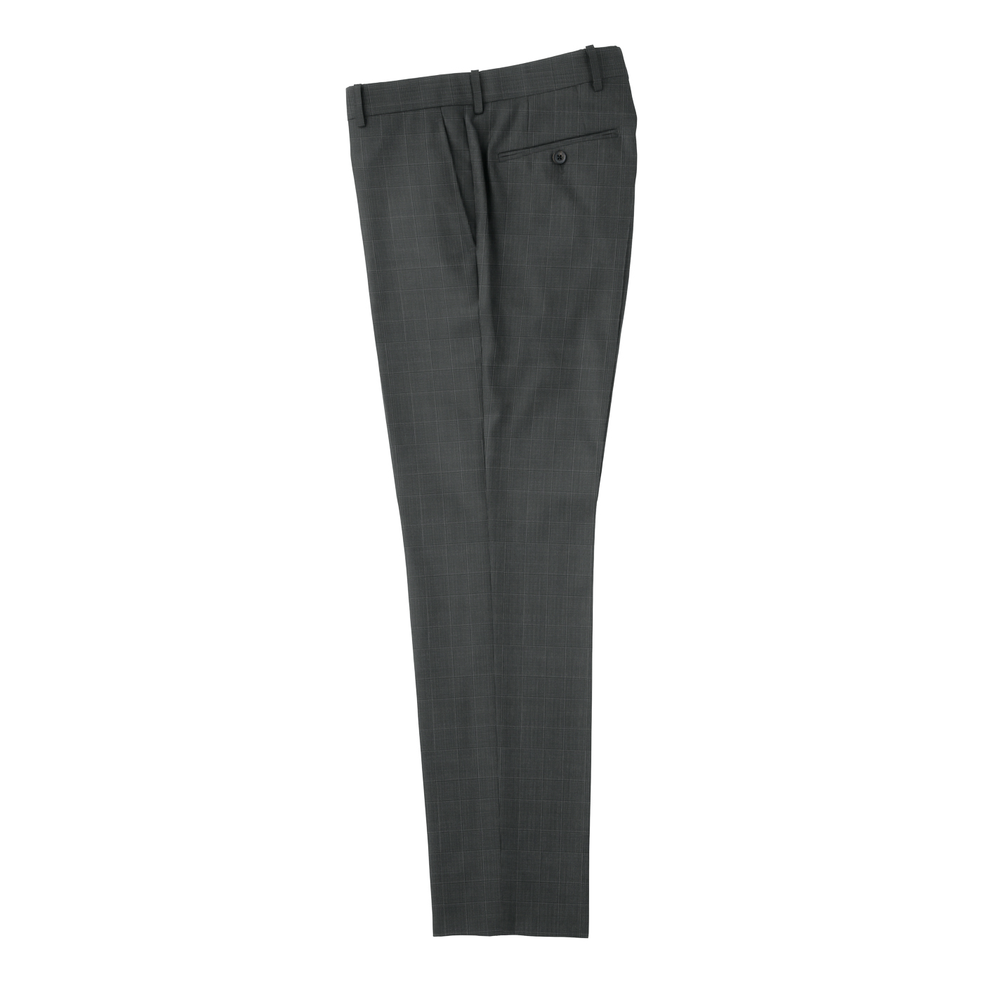 STRETCH LINEN LIKE ネイビーホップサックビジネスカジュアル
