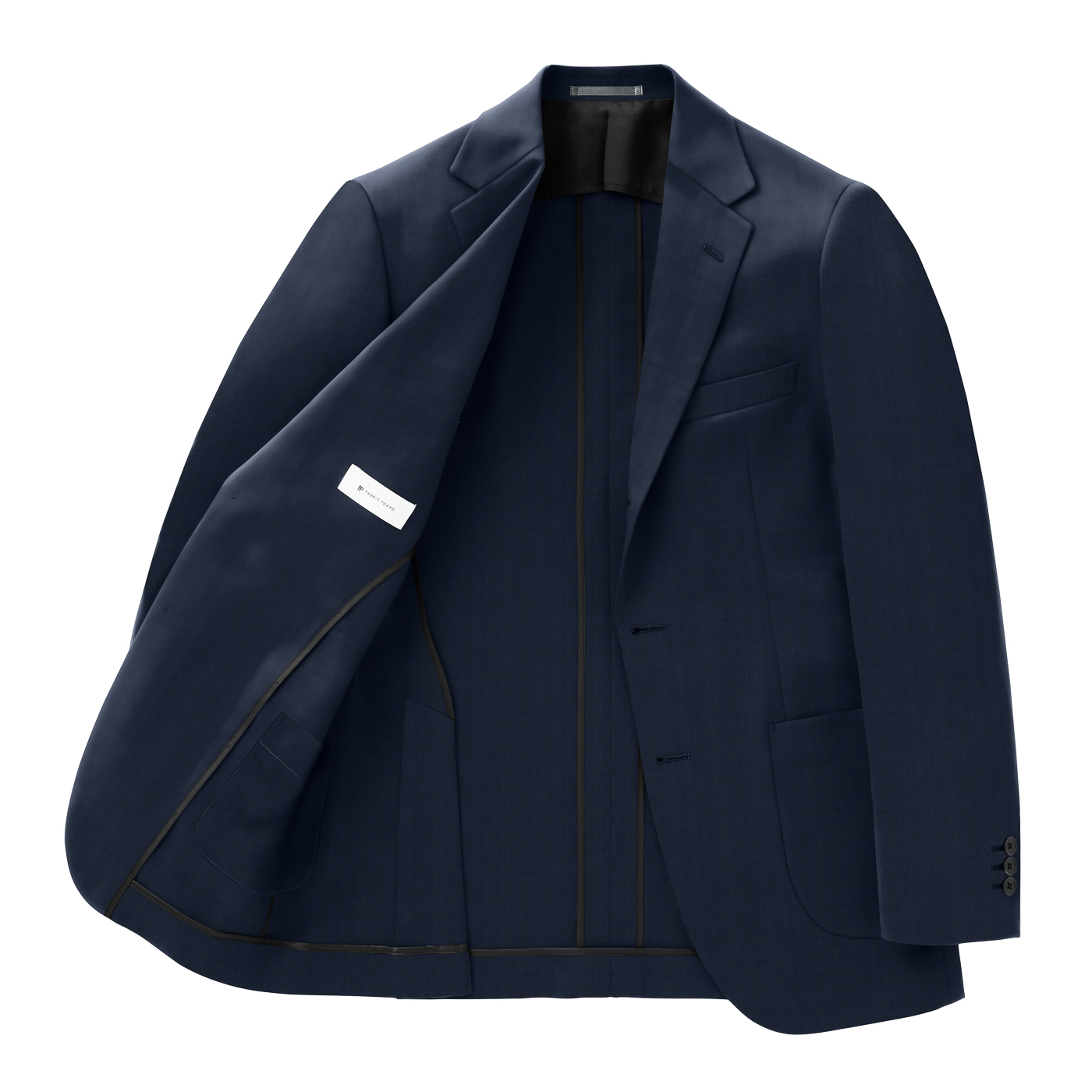 SUMMER WASHABLE WOOL ダークブルーホップサックビジネス